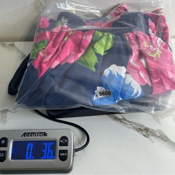 Hollister Skirt SZ S Navy Blue Summer Floral Mini Boho Cotton - Picture 14 of 15